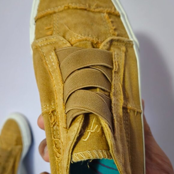 Blowfish Malibu Marley women's Slip On shoes Sunrise Color Washed Canvas sz 8.5 - Picture 6 of 12